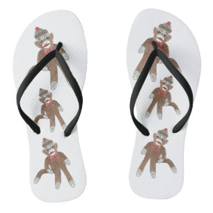 Sock Monkey Dreh Flop Badesandalen