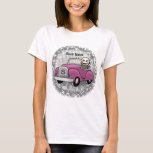 Sock Monkey Driving Car T - Shirt