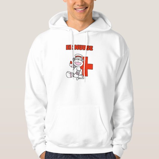Sock Monkey ER Nurse T - Shirt und Geschenke (Vorderseite)
