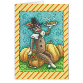 SOCK-MONKEY-ERNTEDANK-GREETCARD-Leere