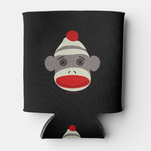 Sock Monkey Face Dosenkühler (Vorderseite)