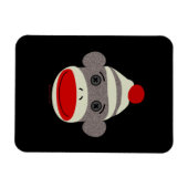 Sock Monkey Face Magnet (Horizontal)