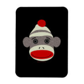 Sock Monkey Face Magnet (Vertikal)