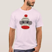 Sock Monkey Face T-Shirt (Vorderseite)
