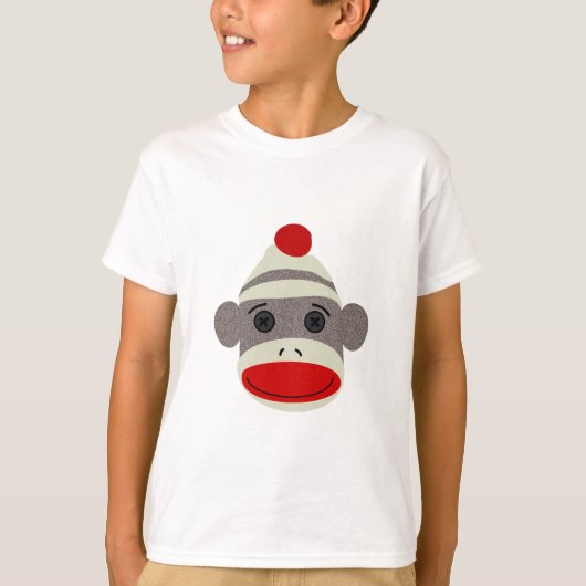 Sock Monkey Face T-Shirt (Vorderseite)