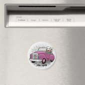 Sock Monkey fährt Auto Magnet (In Situ (Geschirrspüler))