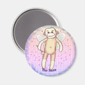 Sock Monkey Fee Magnet (Vorderseite/Rückseite)