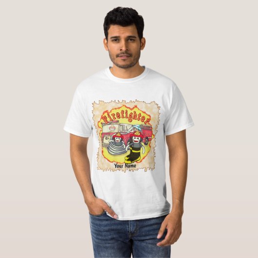 Sock Monkey Fireruck T - Shirt (Vorne ganz)