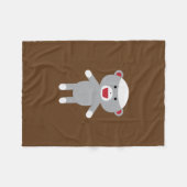 Sock Monkey Fleece Blanket (Vorderseite (Horizontal))