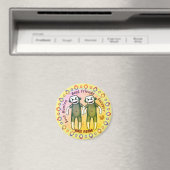 Sock Monkey Freunde Magnet (In Situ (Geschirrspüler))