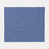 Sock Monkey Friedensbus Fleecedecke (Vorderseite (Horizontal))