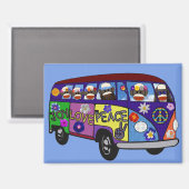 Sock Monkey Friedensbus Magnet (Vorderseite/Rückseite)