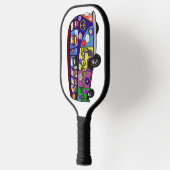 Sock Monkey Friedensbus Pickleball Schläger (Links)