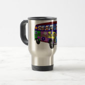 Sock Monkey Friedensbus Reisebecher (Vorderseite Links)