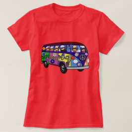 Sock Monkey Friedensbus T-Shirt