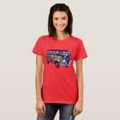 Sock Monkey Friedensbus T-Shirt (Vorne ganz)