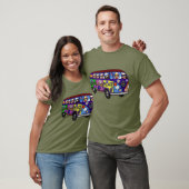 Sock Monkey Friedensbus T-Shirt (Unisex)