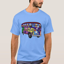 Sock Monkey Friedensbus T-Shirt