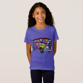 Sock Monkey Friedensbus T-Shirt (Vorne ganz)