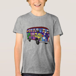 Sock Monkey Friedensbus Tri-Blend Shirt