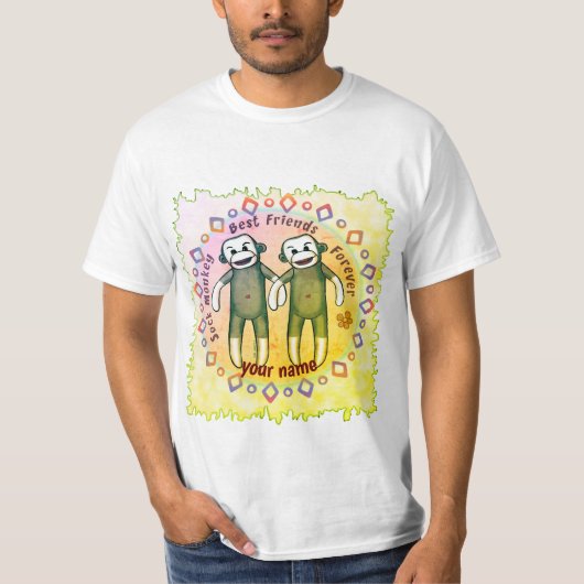 Sock Monkey Friends T-Shirt (Vorderseite)