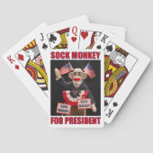 Sock Monkey für den Präsidenten Spielkarten (Rückseite)