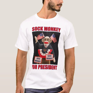 Sock Monkey für den T - Shirt des Präsidenten