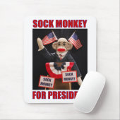 Sock Monkey für Präsident Mousepad (Mit Mouse)