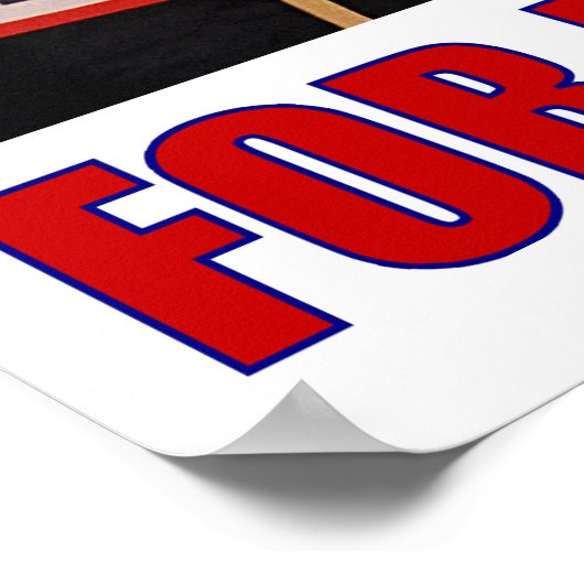 Sock Monkey für Präsident Poster (Ecke)