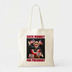 Sock Monkey für Präsident Tote Bag Tragetasche