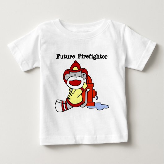 Sock Monkey Future Firefighter Tshirts and Ohrts (Vorderseite)