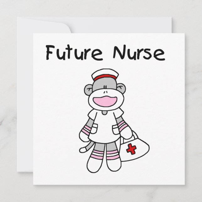 Sock Monkey Future Krankenpflege T - Shirt und Ges (Vorderseite)