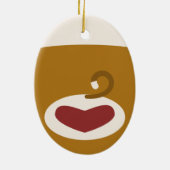 Sock Monkey Girl Christmas Tree Keramik Ornament (Hinten)