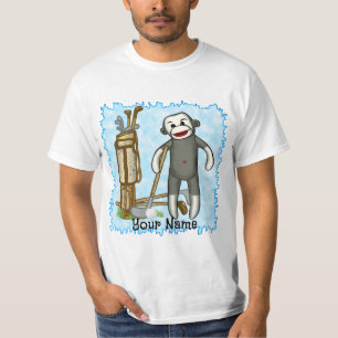 Sock Monkey Golf T-Shirt