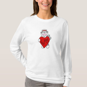 Sock Monkey I Liebe Pflege T - Shirt und Geschenke