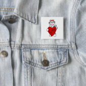 Sock Monkey I Liebe Pflege T - Shirt und Geschenke Button (Beispiel)