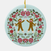 Sock Monkey Joy Ornament (Hinten)