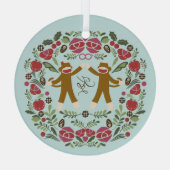 Sock Monkey Joy Ornament (Rückseite)