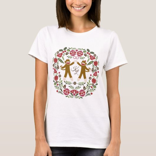 Sock Monkey Joy T-Shirt (Vorderseite)