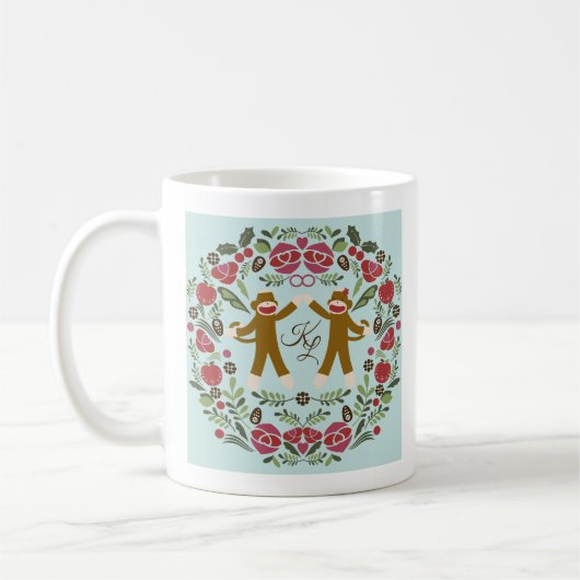 Sock Monkey Joy Tasse (Links)