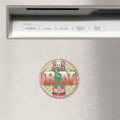 Sock Monkey Krankenpflegerin Magnet (In Situ (Geschirrspüler))