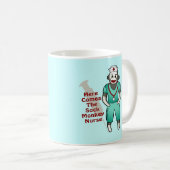 Sock Monkey Krankenschwester Kaffeetasse (VorderseiteRechts)
