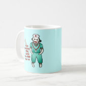 Sock Monkey Krankenschwester Kaffeetasse (Vorderseite Links)