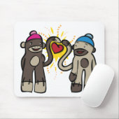 Sock Monkey-Liebe Mousepad (Mit Mouse)