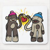 Sock Monkey-Liebe Mousepad (Vorne)