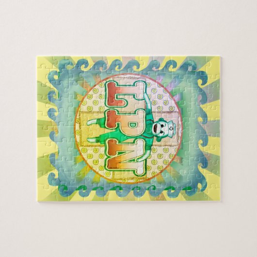 Sock Monkey LPN Nurse Puzzle (Horizontal)