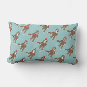 Sock Monkey Lumbar Pillow Lendenkissen