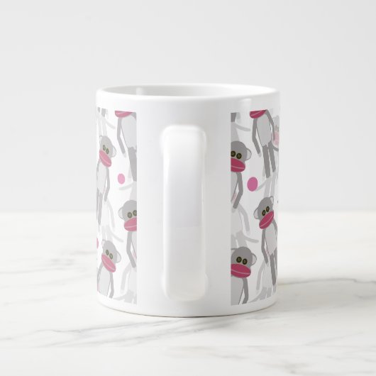 Sock Monkey Madness Jumbo-Tasse (Rückseite)