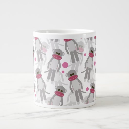 Sock Monkey Madness Jumbo-Tasse (Vorderseite)