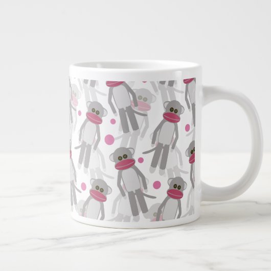 Sock Monkey Madness Jumbo-Tasse (Rechts)